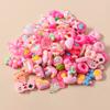 Mixed 10pcs Resin Colorful Heart Flower Animal Rainbow Charms for Earring Necklace Handmade Jewelry Making Accessories