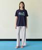 COVERNAT WOMAN [Covernat X Lemango] Women'S Graphic Oversized T-Shirt Navy