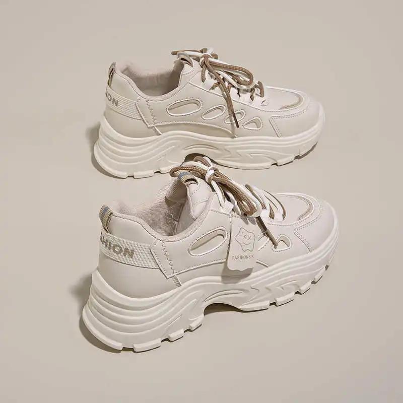Round Tip Round Toe Women's Brand Boots White Shoes Woman Sports Shoes Boot Sneakers Comfort Trnis Cheapest Sneachers
