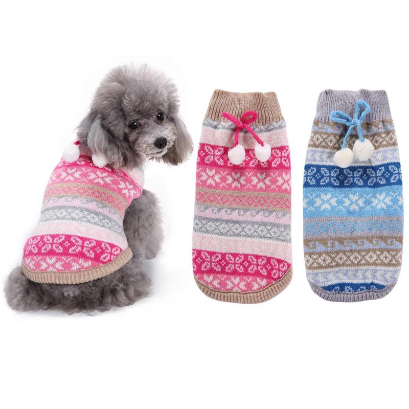 Autumn and Winter New Christmas Pet Costume Christmas Snow Dog Dog Sweater Knit Warm Pet Jacket