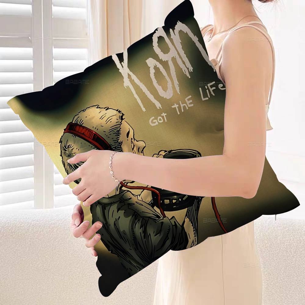Fashion Band Rock Korn Personalized Pillow Dust Cover Bedroom Kids Party Decoration Pillowcase Birthday Children Gift