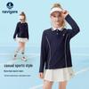 Navigare Girls' Long-Sleeve POLO Shirt