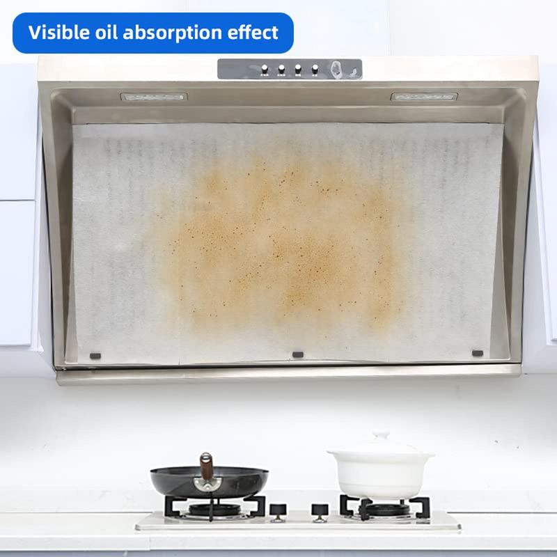 5m/10m Disposable Kitchen Oil Filter Paper Non-woven Fabric Oil-proof Cotton Filter Element Range Hood Exhaust Filtering Paper