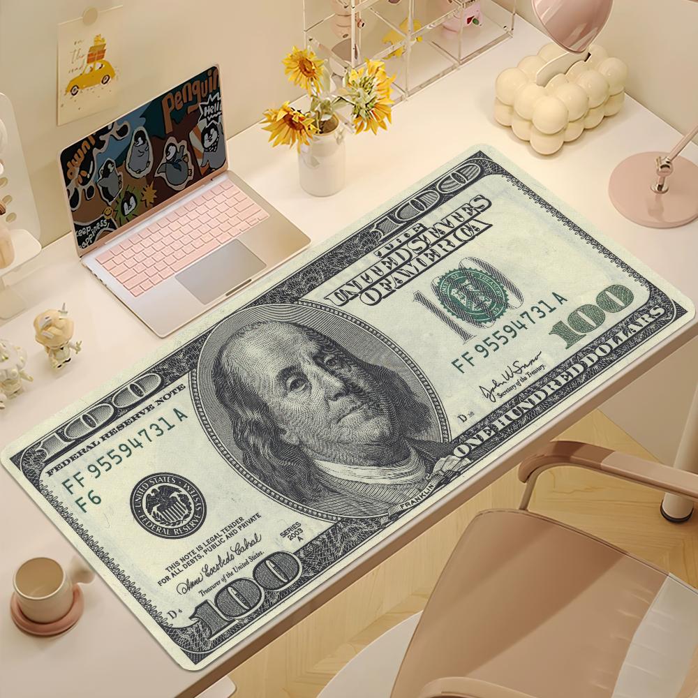 Money Classic Dollar Funny Mouse Pad Nonslip Thickened MousePad Student Gaming Cushion Large Writing Lockedge Office