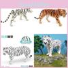 Engaging Forest Animal Simulation Toy Realistic Hollow Plastic Tiger Figure For Kids