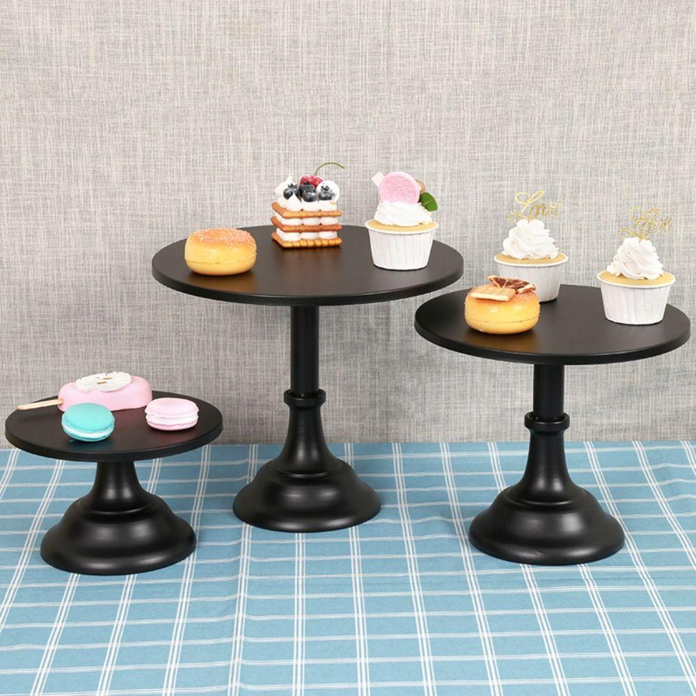 

Art Afternoon Tea Party Metal Rack Dessert Tray High-footed Tray Cake Stand Dessert Display Table S чёрный