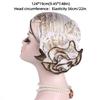 Bronzing Flower Women's Hat Elastic Casual Hair Bonnets African Turban Caps  Four Seasons