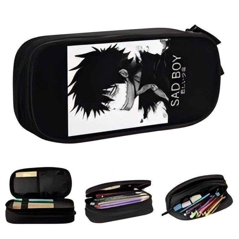 Student Zipper Pencil Case Polyester, Double Pencil Case Stationery Case Pencil Case Wish