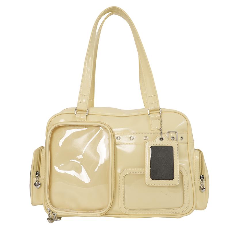 

Korean Y2K Transparent Ita Bag Girls Sweet Lolita Jk Handbag Fashion School Shoulder Crossbody Bag Harajuku Pin Display Tote Bag