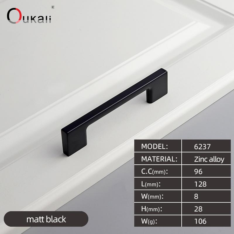 Oukali Modern Design Pull Down Kitchen Hardware Kitchen Cabinets Door Pull Handle Chrome Drawer Handle