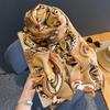 European and American Cashew Flower Atmospheric Scarf for Women  Long Cotton and Linen  Soft Skin-friendly Neck Care Shawl  Warm Autumn and Winter