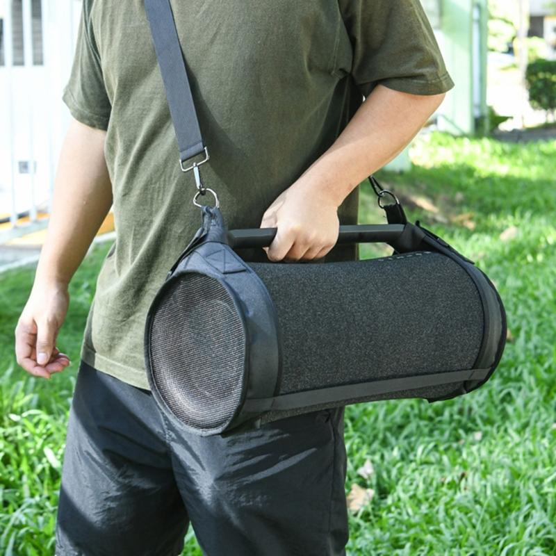 Shoulder Carrying Case Speaker Storage Bag Breathable PVC Fabric Straps Cover for SRS-XG500