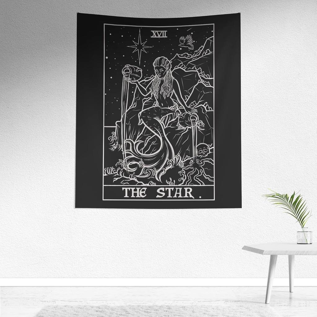 The Star Tarot Art Tapestry Perfect for Unique Stylish Mystical Inspiring Home Decor with Artistic Charm