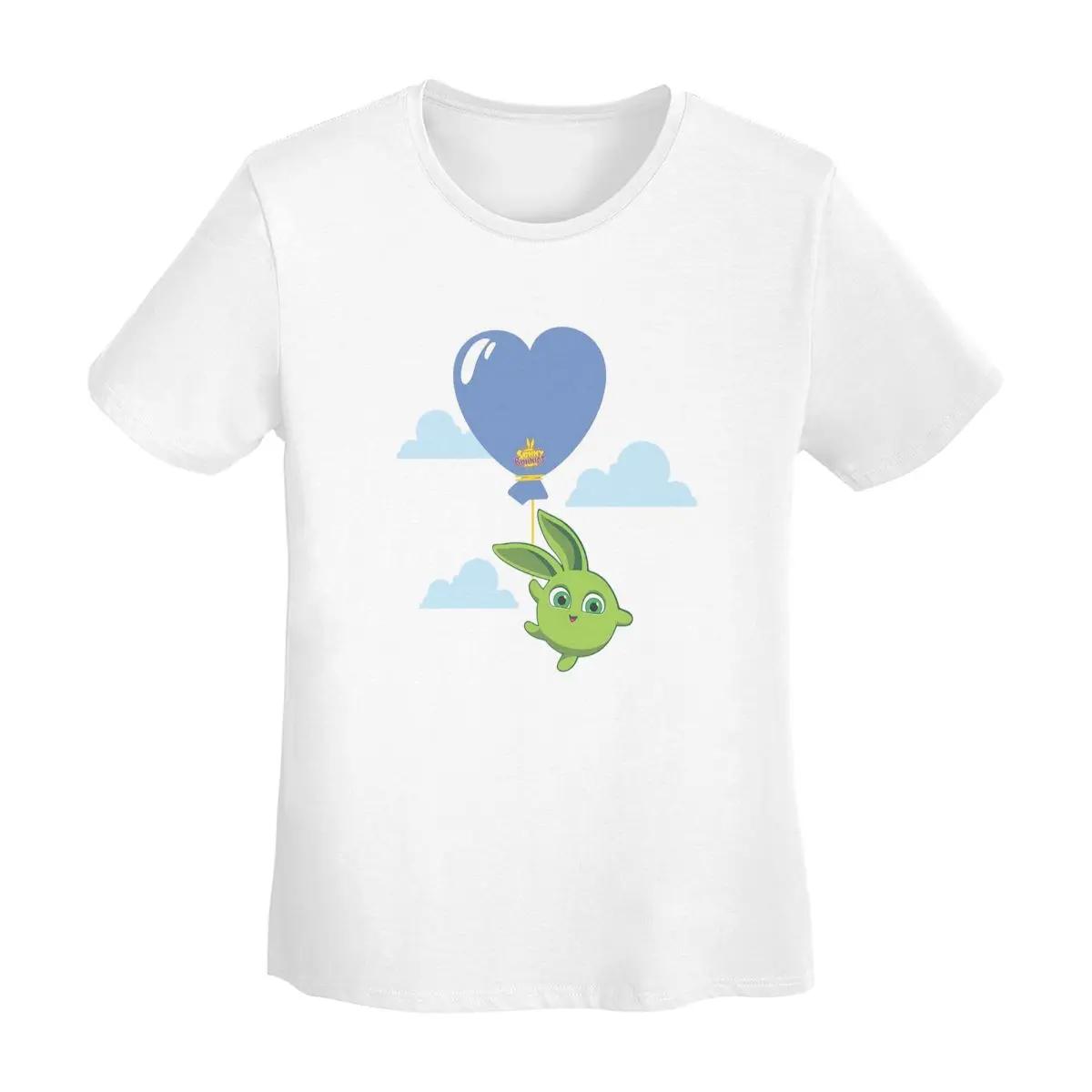 

Sunny Bunnies TShirt Women Short Sleeve T Shirts ONeck Clothing Cotton Summer Tees Streetwear S