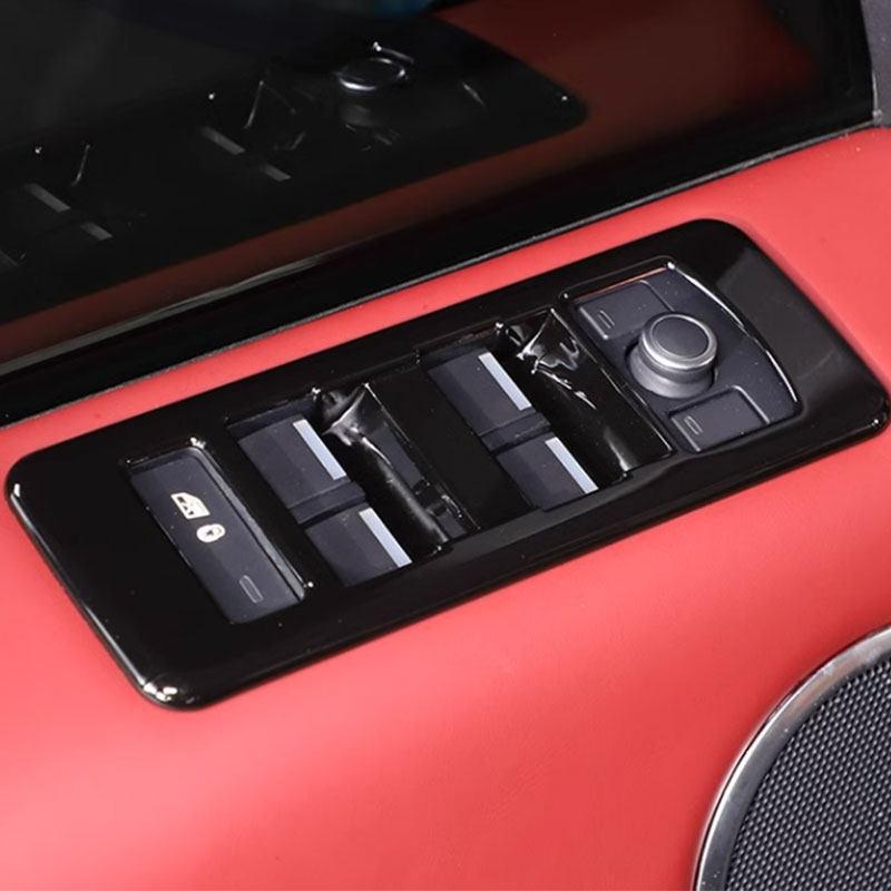 For Land Rover Range Rover Sport RR Sport  2014 2015 2016 2017 ABS Car Interior Door Window Lift Switch Button Frame Cover Trim