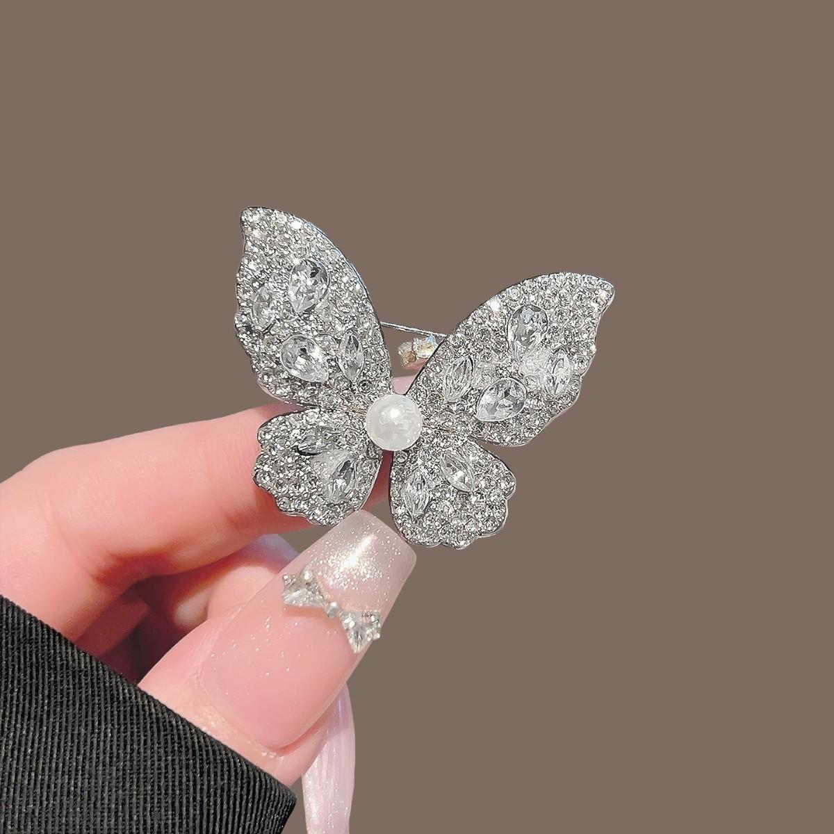 Pearl Butterfly Brooch - Women s High-Class, Elegant, Precise Brooch, Fashionable and Versatile Pin