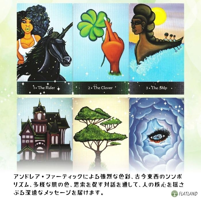Afro Goddess Lenormand Oracle Lenormand Card Fortune Telling with Japanese Instructions, Authentic Product