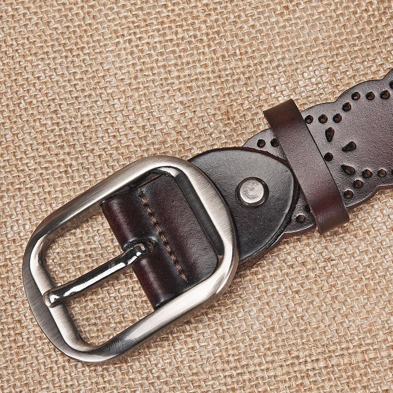 Hollow needle buckle women's belt - casual belt for jeans