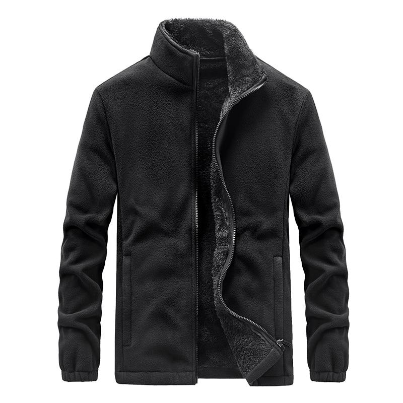 Men Winter Fleece Jacket Parka Coat  Casual Outwear Thick Warm Bomber Military Jacket