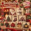 DIY Craft Kit Christmas Diamond Collage 2D Flat Beaded Picture  Christmas Decoration