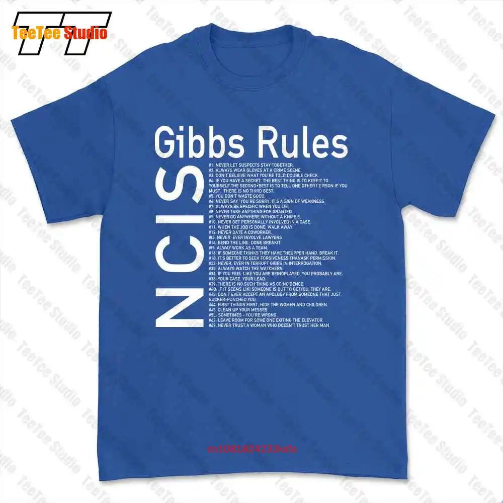 Ncis Gibbs Rules Black Men Tshirt Tee 56WX