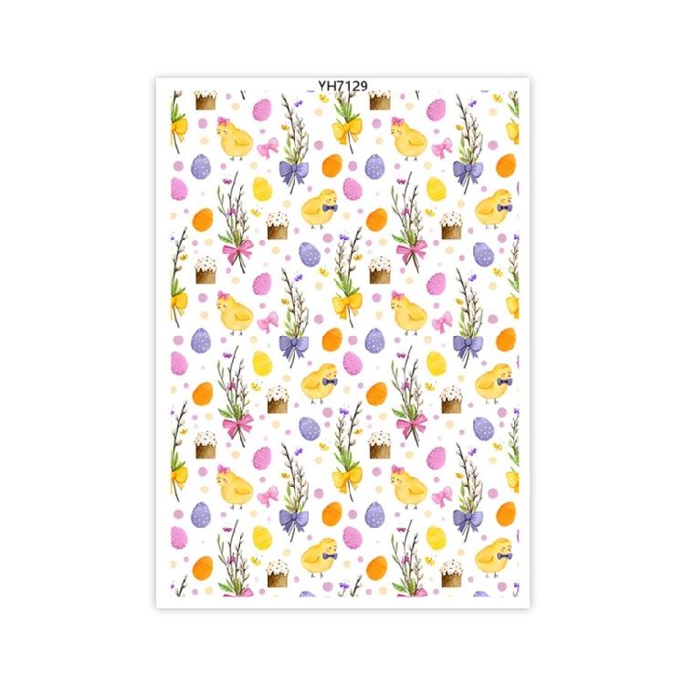 Clay Earrings Transfer Paper Easters Colored Eggs Printing Paper Water Soluble Transfer Decal Clay Transfer Sheets