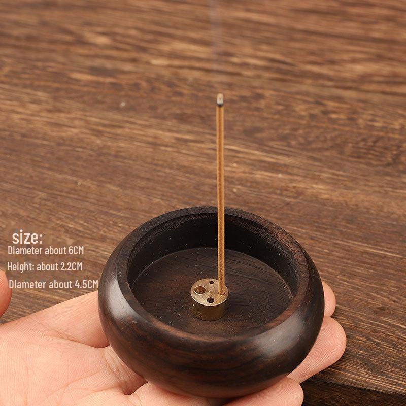 

Подставка для благовоний из пористого розового дерева – Мини-агар, вертикальный, круглый, из черного дерева