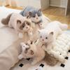 Simulated Cat Plush Doll With Sound Function Children Companion Toy For Kids And Teens Gift