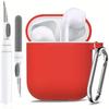 Applicable AirPods 1 /1 generation earphone cover Apple airPods solid color one-piece silicone Bluetooth earphone protective case