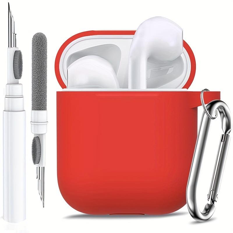 Applicable AirPods 1 /1 generation earphone cover Apple airPods solid color one-piece silicone Bluetooth earphone protective case