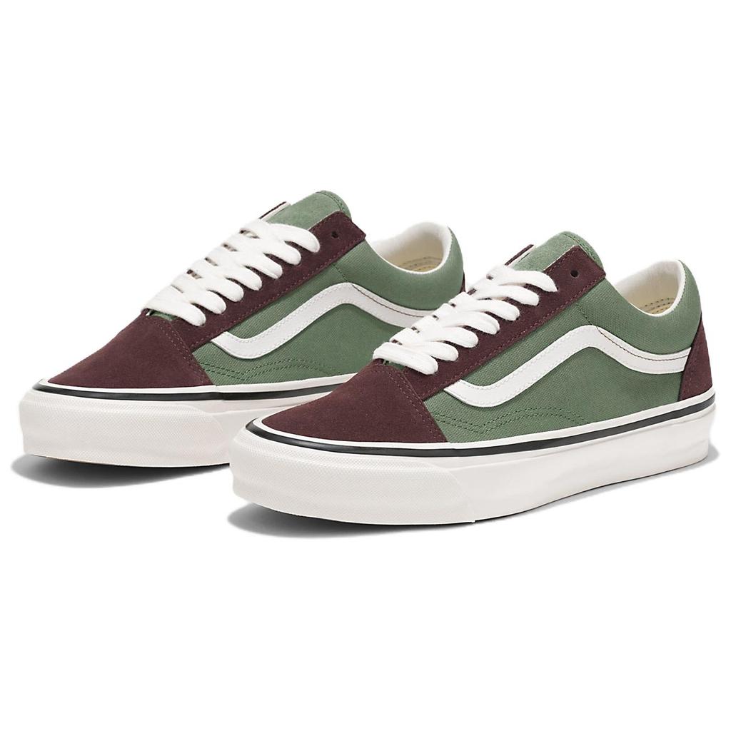 Vans Premium Old Skool Comfortable Fashion Low-Top Skate Shoes Unisex Sneakers Green VN000D56BGS