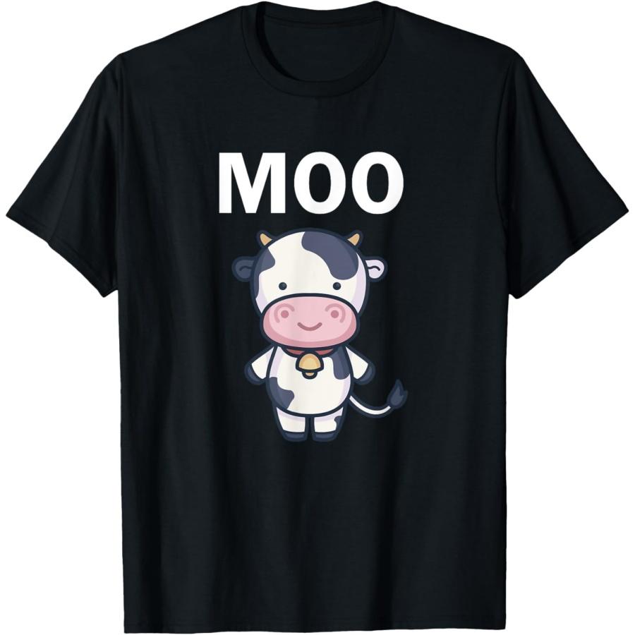 

Moo Cow Funny Farmer Cow For Adults Kids Boys And Girls T-Shirt XXXXXL чорний