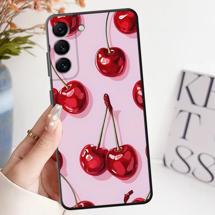 Cherry Pattern Phone Cover Case for Samsung Galaxy A52 A36 A23 A53 A35 A32 A25 A71 A22 A55 A41 A26 A72 A73 A51 A24