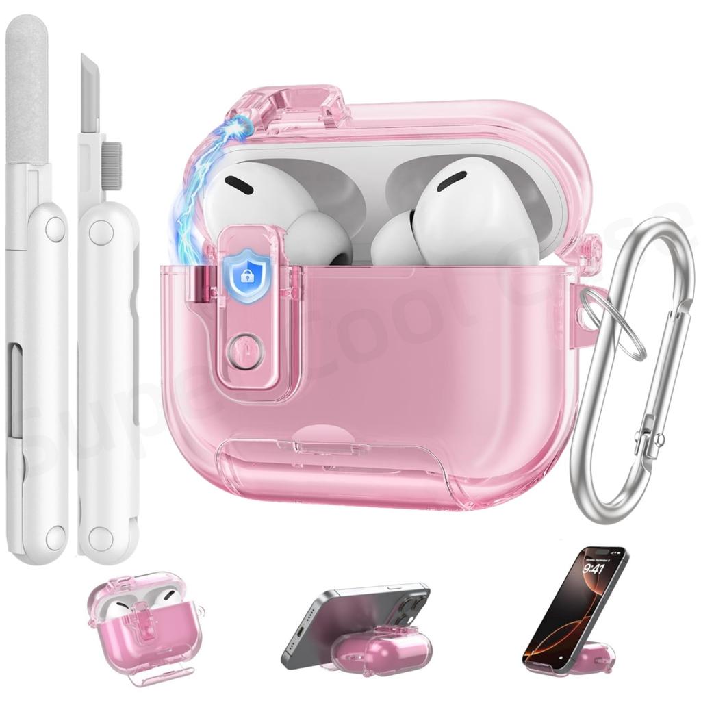 For AirPods Pro 3 Earphone Case For AirPods Pro 3 Case Full Body Shockproof Protective Phone Stand Style Case For AirPods Pro 3