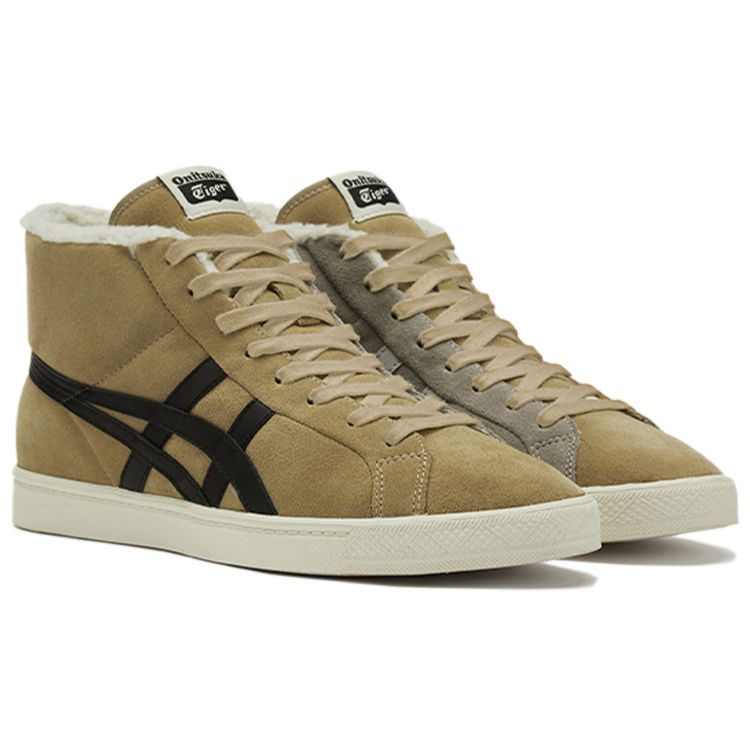 ONITSUKA TIGER Fabre RB Barevně blokované fleecové ležérní odolné polobotky Unisex tenisky Hnědé 1183B809-200