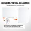 VEVOR Magnetic Glass Whiteboard, Dry Erase Board 1200 X 800 Mm, Wall-Mounted Large White Glassboard Frameless, with Marker Tray
