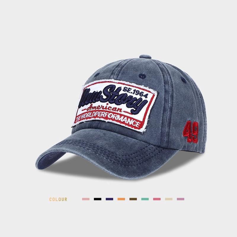 

Vintage Washed Cotton Baseball Cap Women Men Unisex Hats For Casual Soft Top Outdoor Casual Sport Cap Suncreen Sunhat M синій