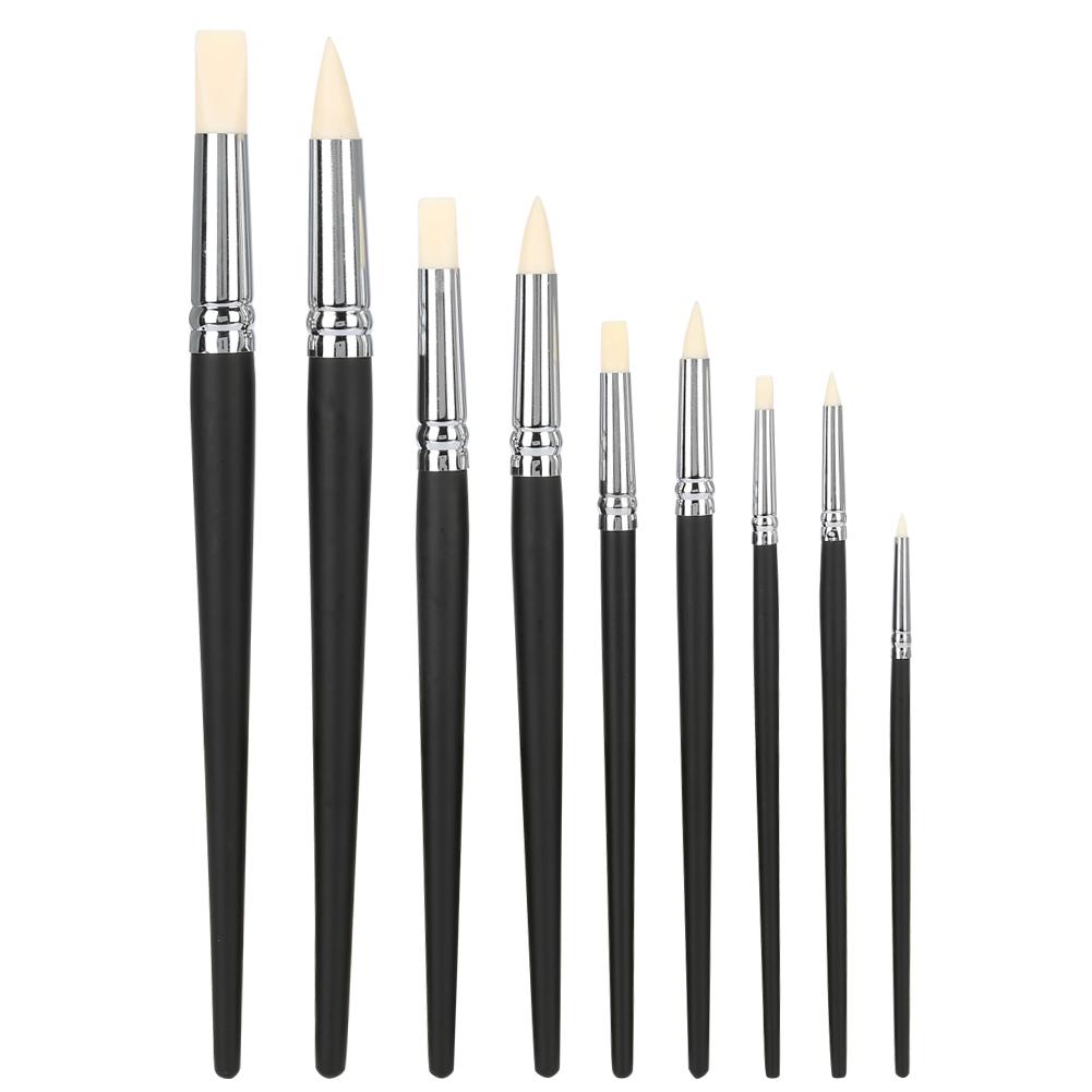 

9pcs Clay Sculpting Tool Set Rubber Head Sculpture Tools Shapers Accessory