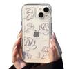 Premium Rose is suitable for iPhone 14 Pro Max, new 15 Plus space case, 13/12 transparent phone case, 11 pieces