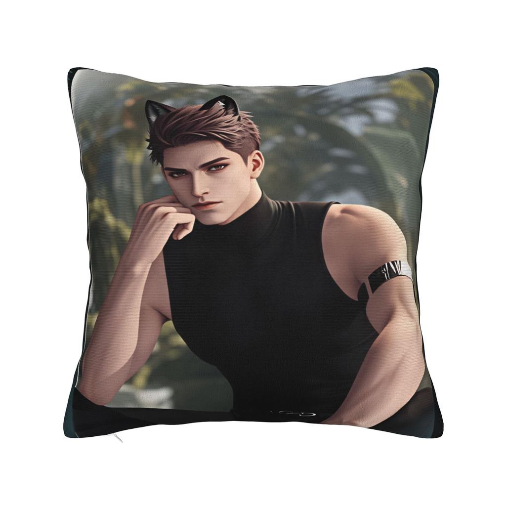 V-Valko L-Love and Deepspace Pillow Cover Novelty Pillow Case For Living Room Bed Chair Soft Pillowcases Birthday Gift