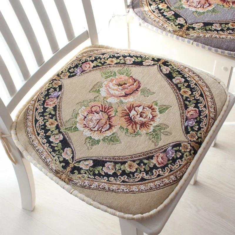 European Modern Style Home Dinning Chair Cushions Anti-slip Office Comfortable Dining Pillow Thick Warm Seat Pad Decoration