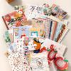 64 Sheets Antique Scrapbooking Background Paper Oil Painting Themed Craft Paper for Journal Embellishment Gift Packaging