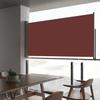 VidaXL Retractable Patio Side Awning 80x300 Cm Brown