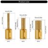 Multipurpose Round Shank Vacuum Brazed Burr Head Grinding Rotary File Fit for Stone Steel Engraving Enhancing Durability