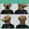 Mască adorabilă de cap de câine Labrador Costum drăguț de animal pentru petrecerea de Halloween Evenimente distractive