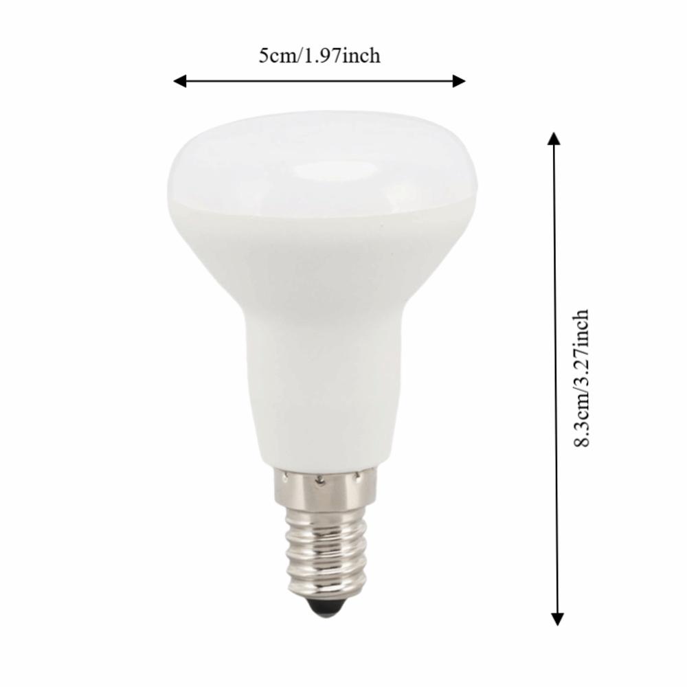 4 Pack E14 Base LED Light Bulbs 5W Mushroom Shape Lamps Energy Saving Long Neck LED Bulbs  Home