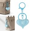 Sturdy Scratch Proof Acrylic Heart Keychain In Candy Color for Keys or Bag Charm