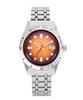 Mergulhador Stainless Steel Orange Dial Automatic Diver's MRG3 200M Men's Watch Watch With Extra Strap