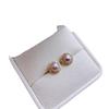 Simple Freshwater Pearl Earrings with Real Gold Electroplated S925 Needle - Cute & Petite Design