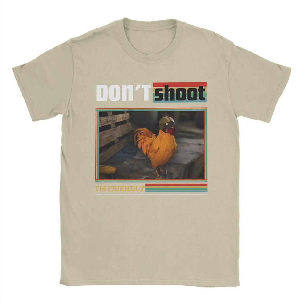 DonT Shoot IM Friendly T-Shirt Sommer Arc Raiders Harajuku T-Shirts Herren Baumwolle Rundhals Oversize Oberteil T-Shirts Kurze Ärmel T-Shirt